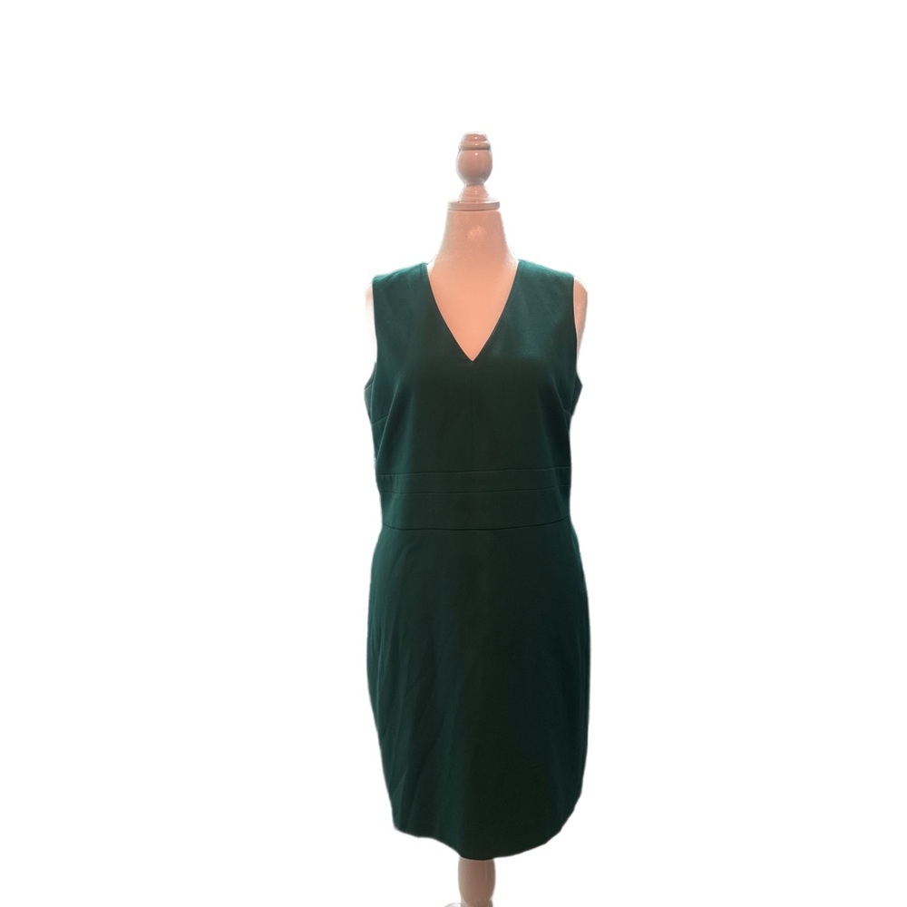 Ann Taylor Deep Green Sheath Dress